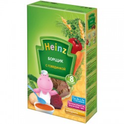 Супчик, Heinz (Хайнц) 160 г борщик с говядинкой с 8 мес