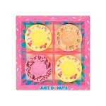 Набор шипучей соли для ванн, Laboratory Katrin (Лаборатория Катрин) 240 г (№4х60 г) Джаст донатс 4 вида аромата пончиков два медовых + имбирный + карамельный