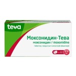 Моксонидин-Тева, таблетки покрытые пленочной оболочкой 0.4 мг 60 шт